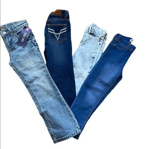 Little Girls Jeans, Bulk Buy, 1 size 6 little fare, 3 size 5 Skinny Jegg…